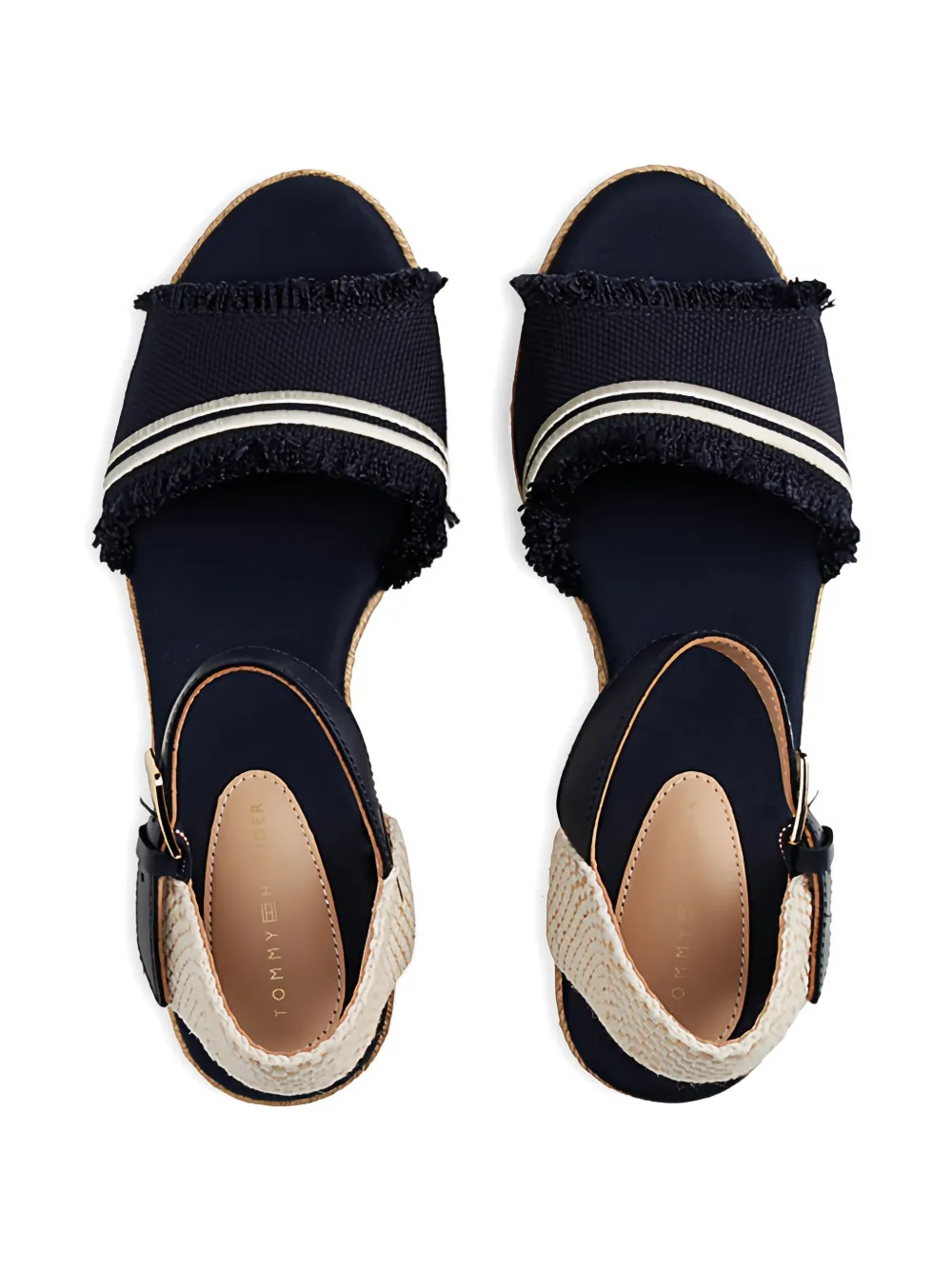 Tommy Hilfiger Gerafelde espadrilles Blauw