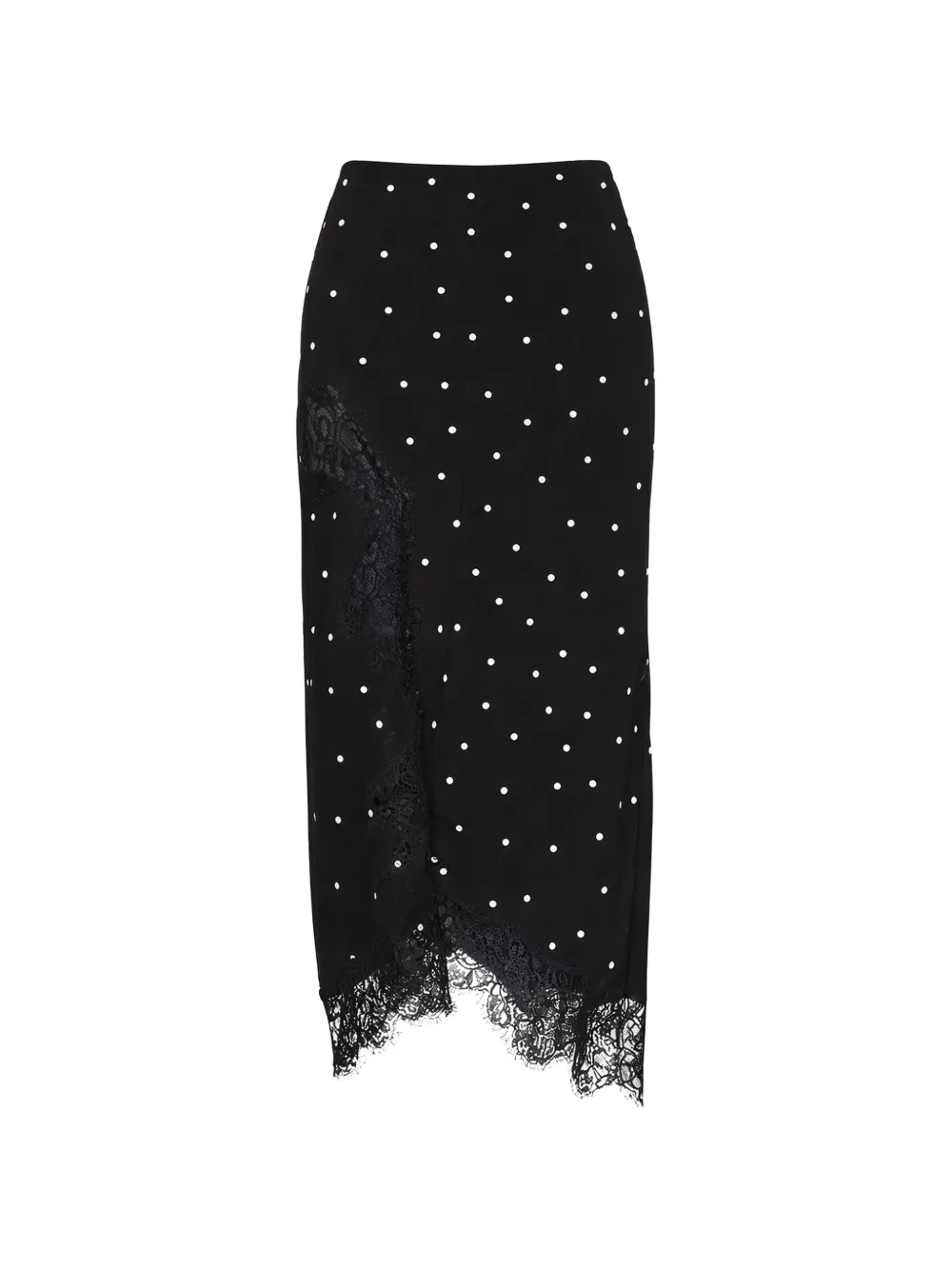 A.l.c Olivia Polka-dot Lace Skirt In Black