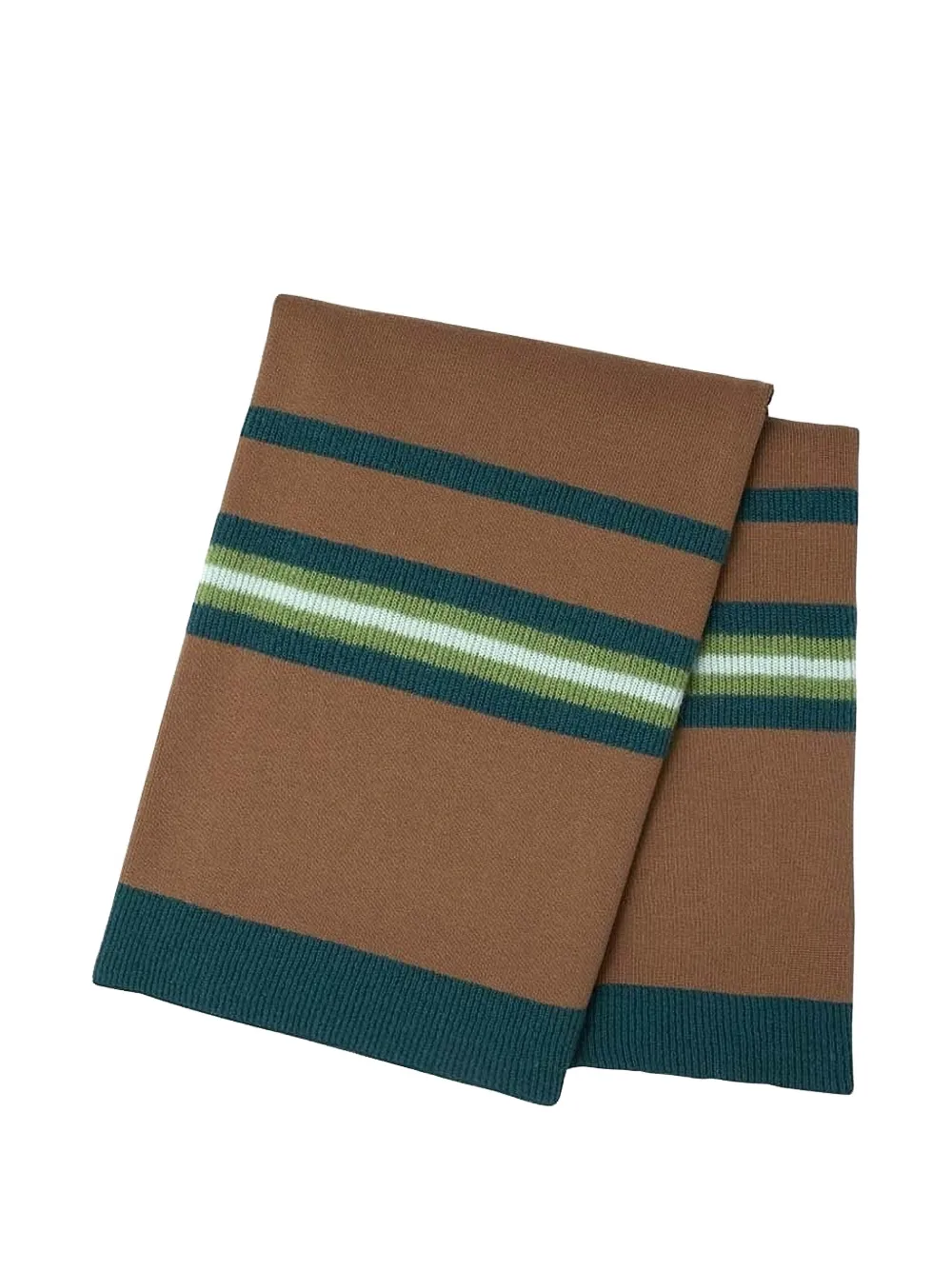 Kenzo ribbed striped blanket - Marrone