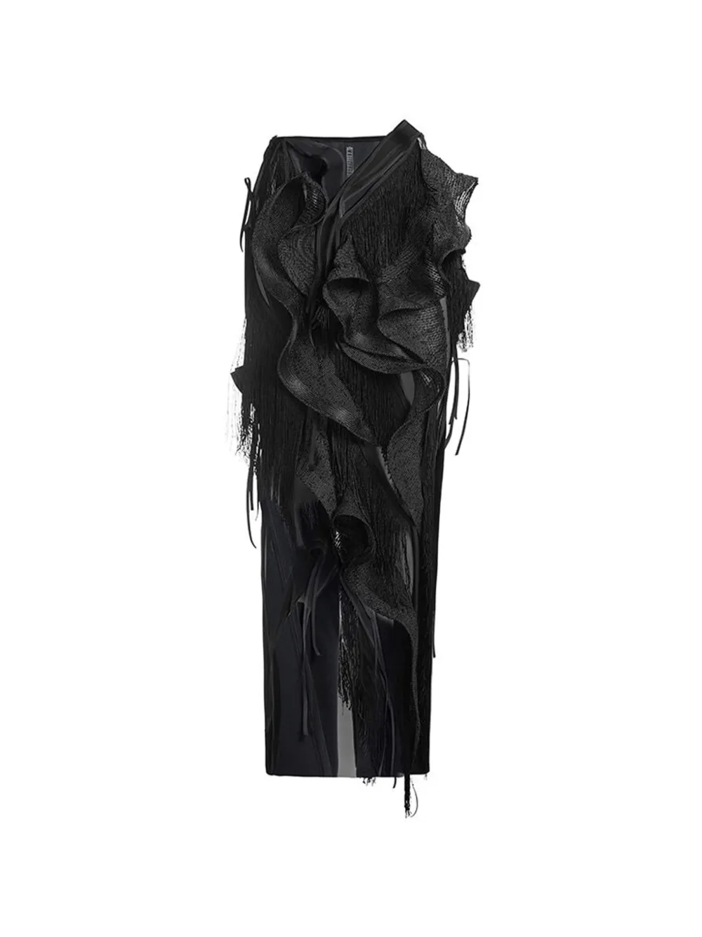 Maticevski fringe-detail skirt - Nero