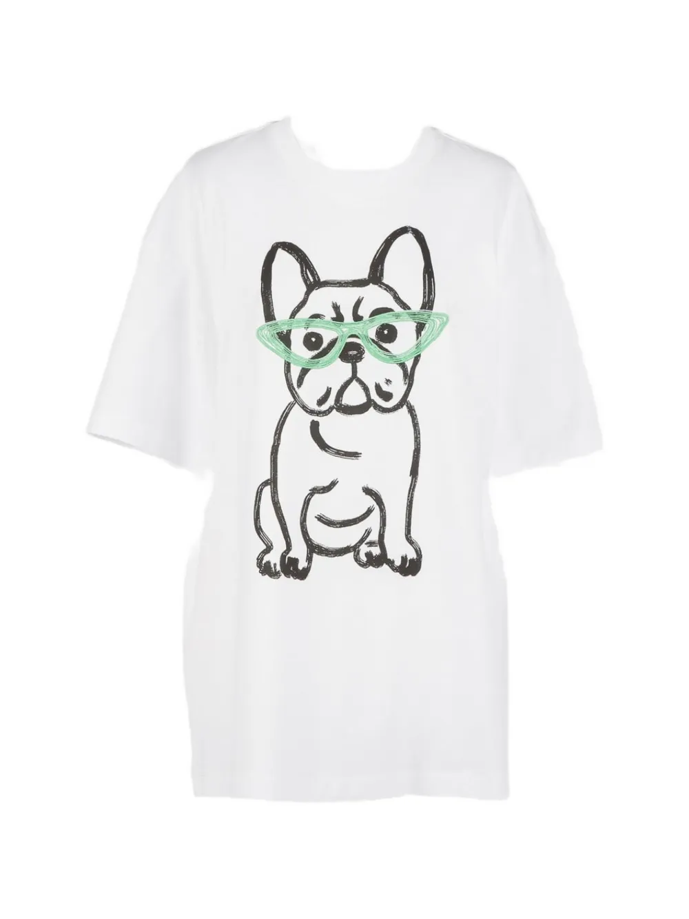 TWINSET bulldog-printed T-shirt - Bianco