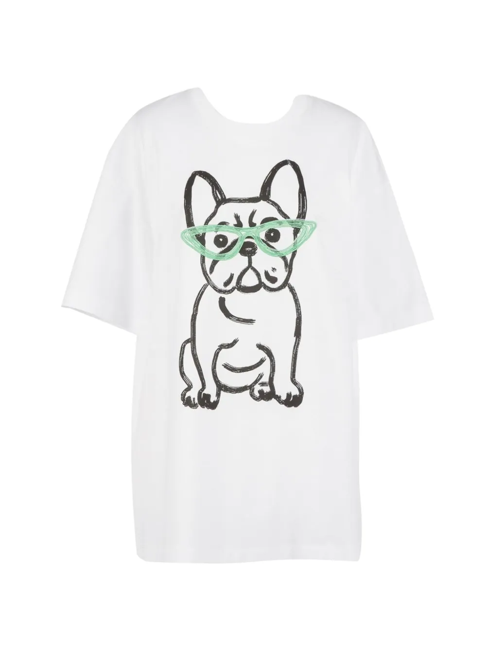 TWINSET bulldog-printed T-shirt - Bianco