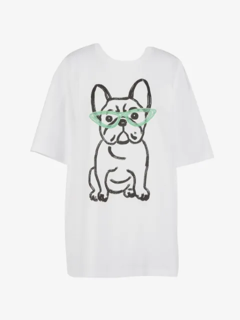 TWINSET MYFO oversize T-shirt with print and embroidery