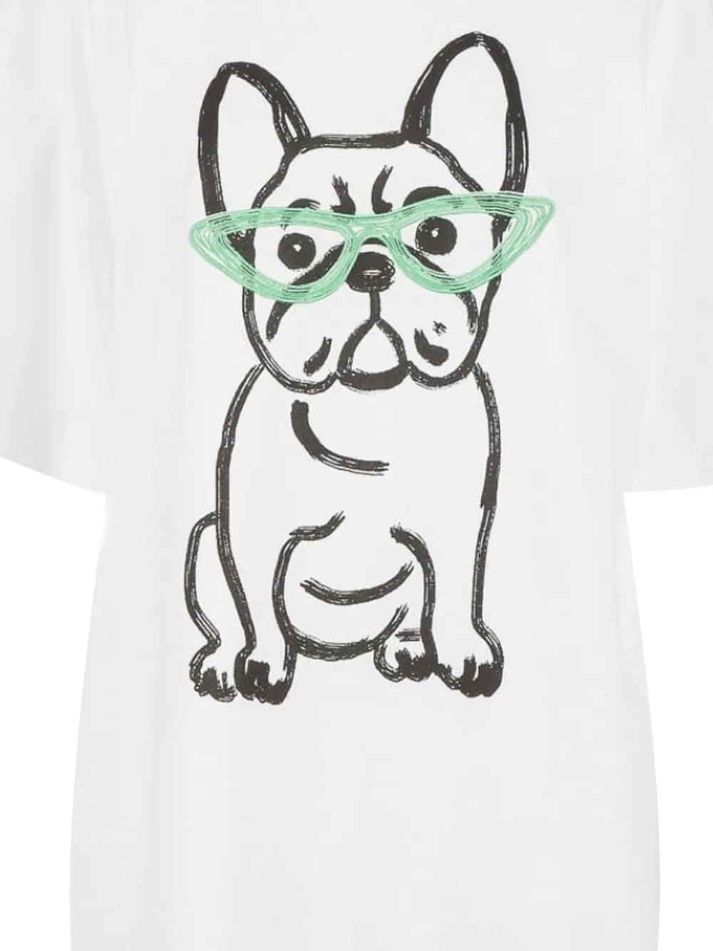 TWINSET MYFO oversized T-shirt met print en borduurwerk Wit