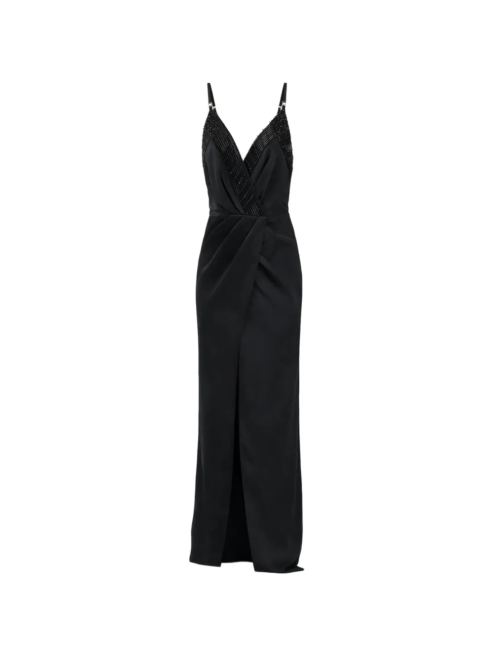 Elisabetta Franchi beaded sleeveless dress - Nero