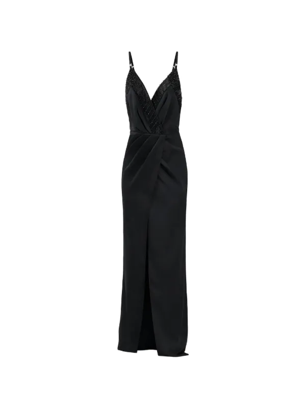 Elisabetta Franchi ノースリーブ　ワンピースドレス Elisabetta Franchi ノースリーブ ドレス | ブラック | FARFETCH JP