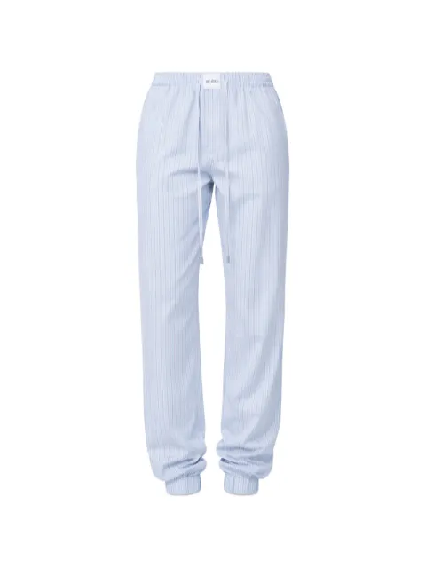 The Attico drawstring striped trousers