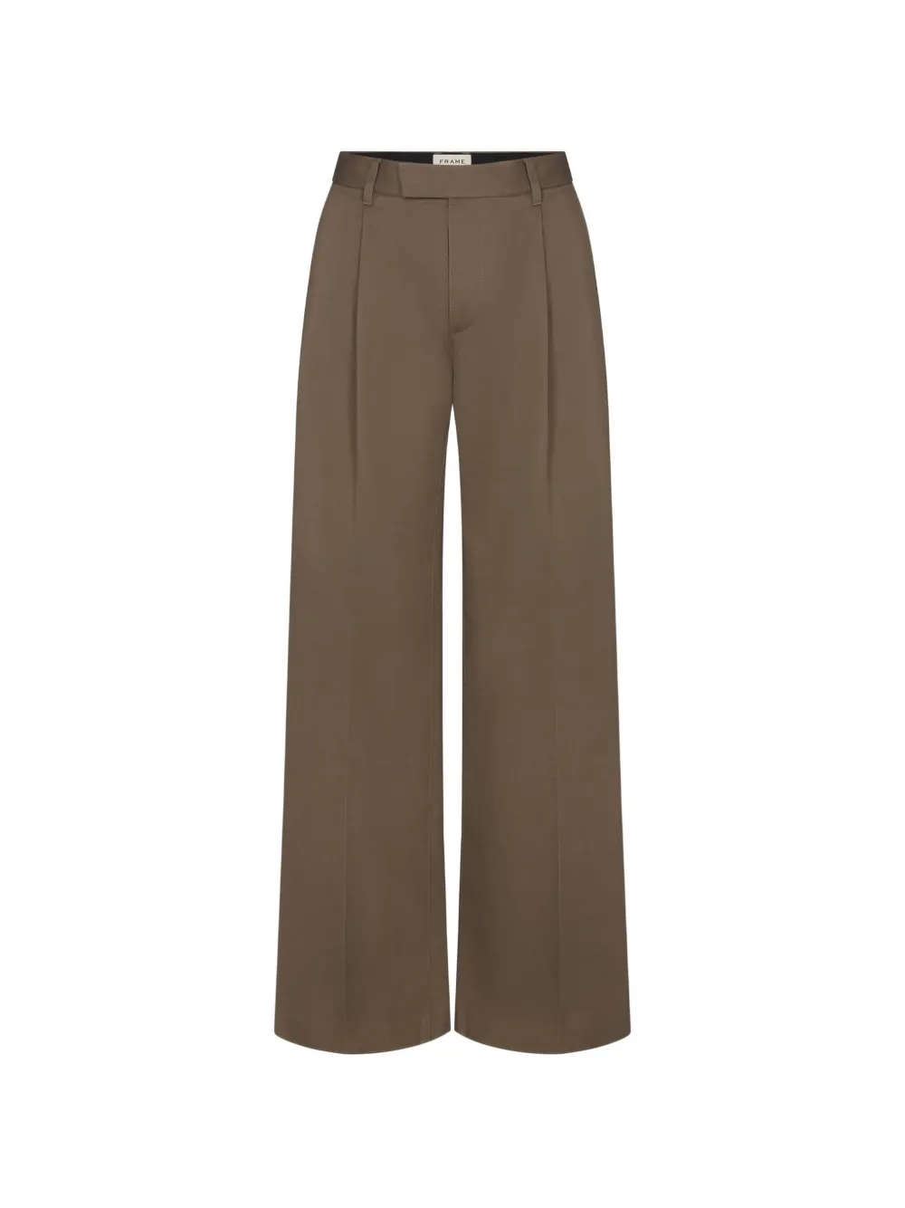 FRAME pleated wide-leg trousers - Marrone