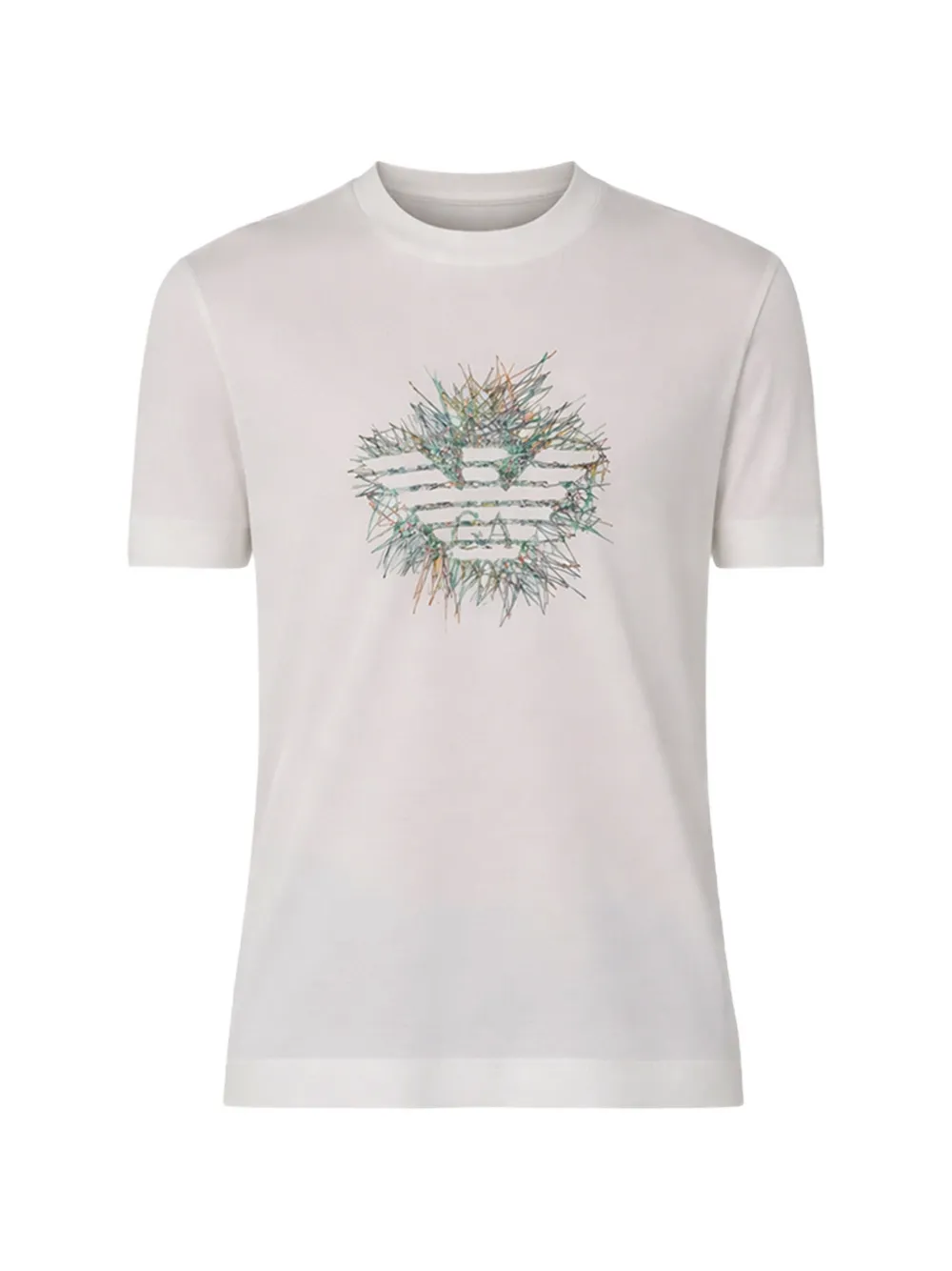 Emporio Armani short-sleeve graphic T-shirt - Bianco