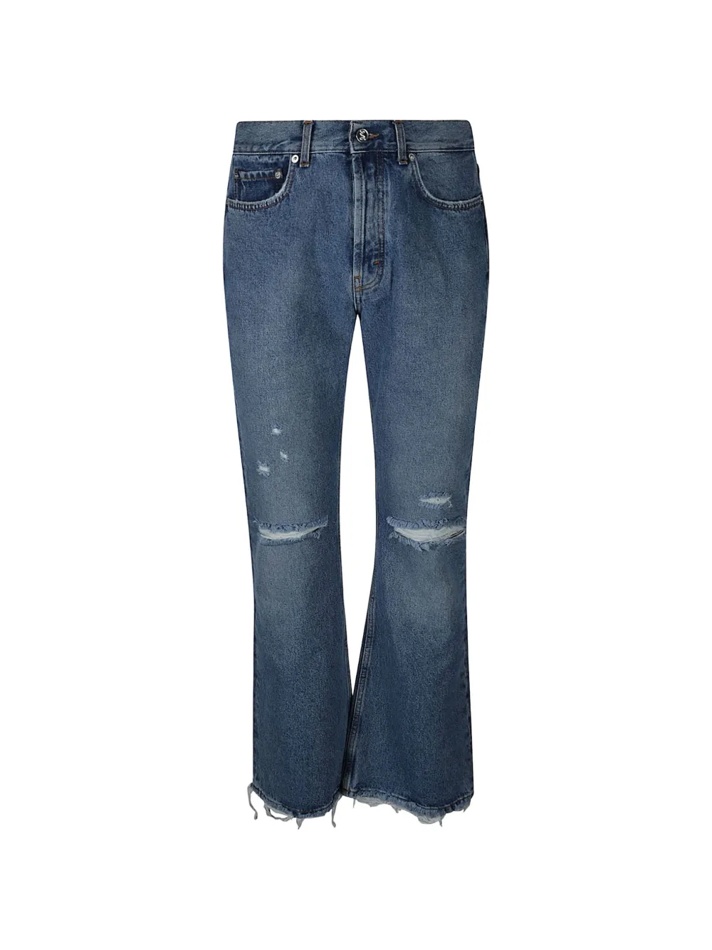 Séfr ripped frayed jeans - Blu