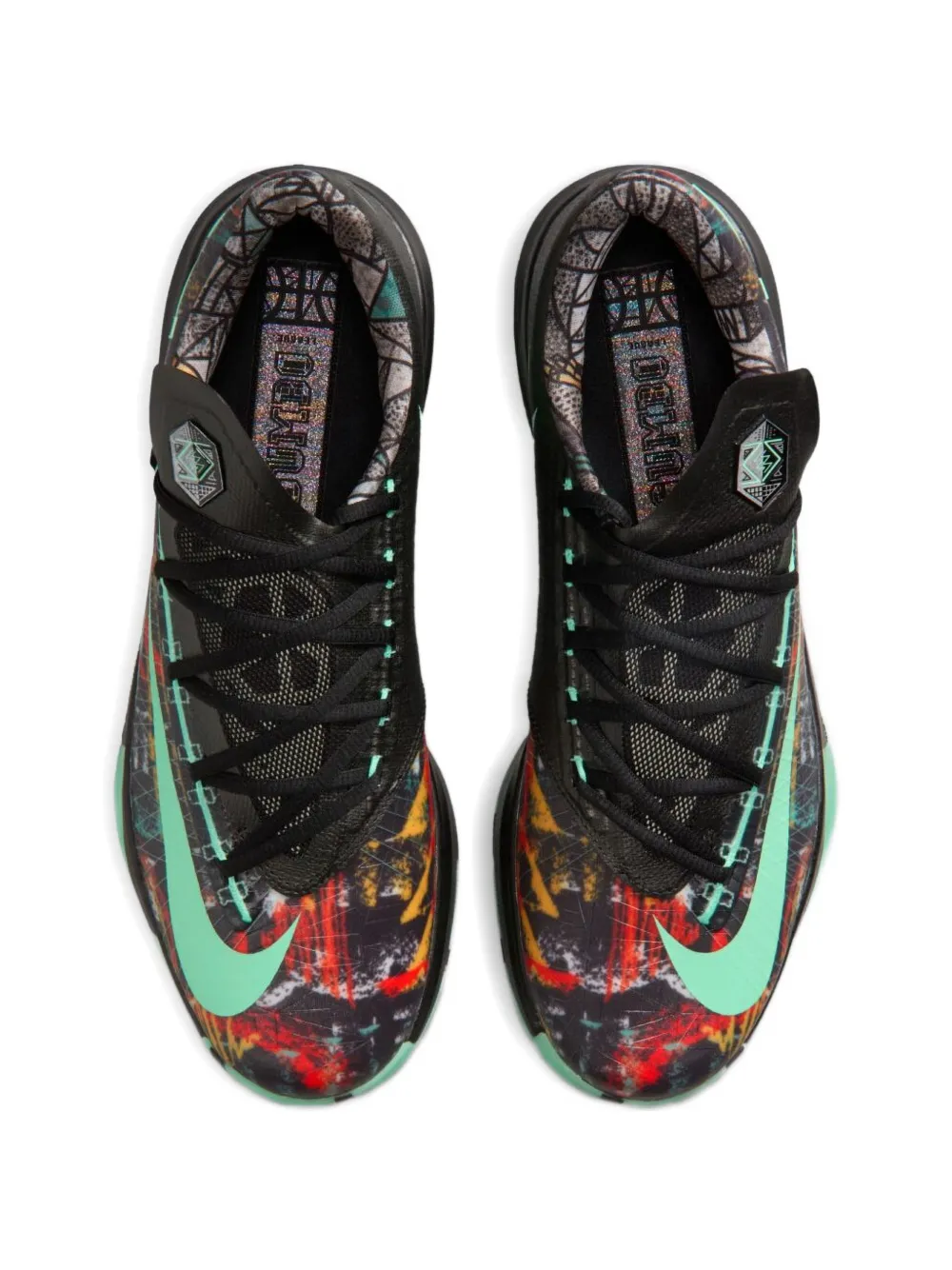 Nike Zoom KD 6 sneakers met grafische print Zwart