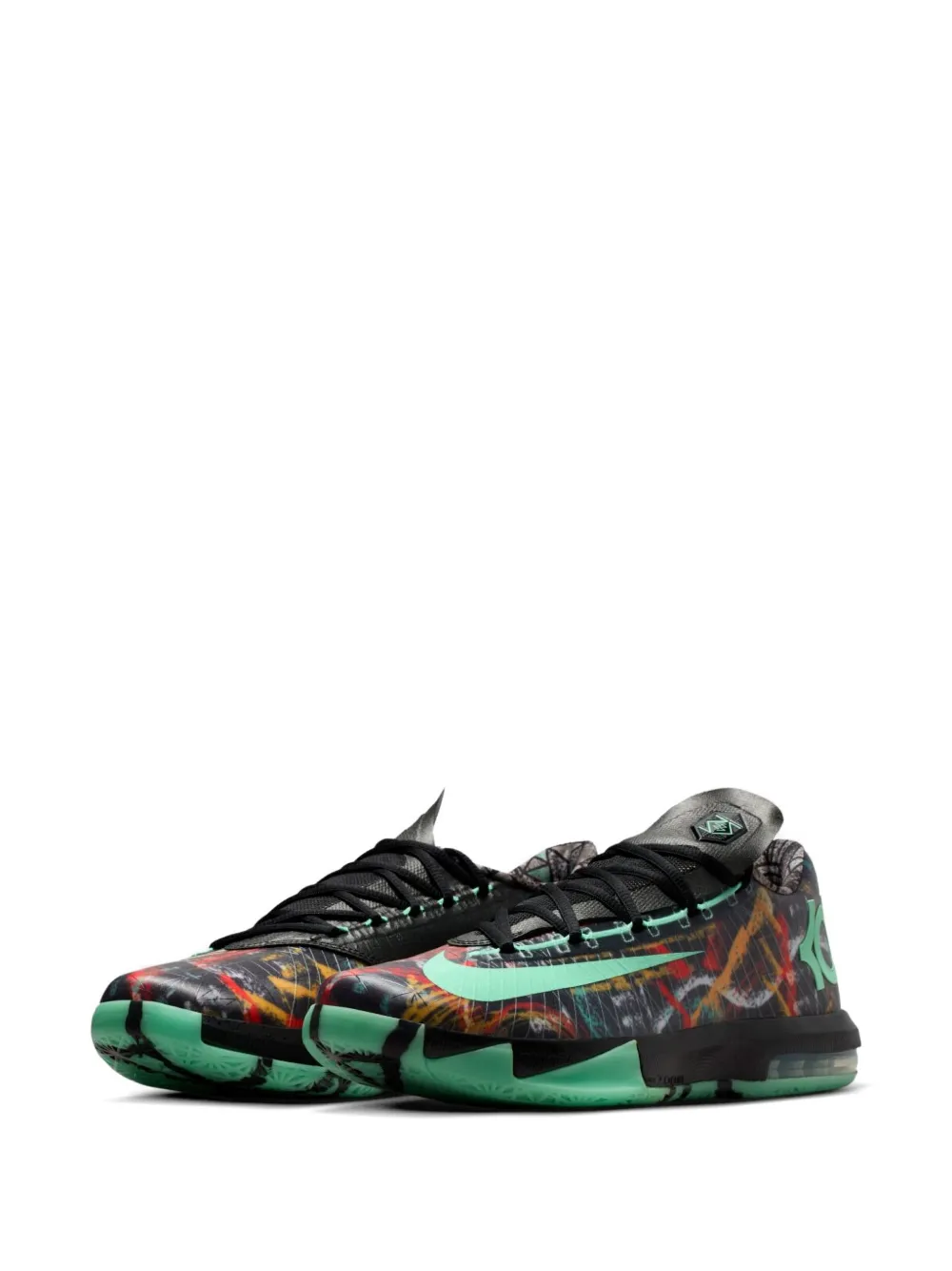 Nike Zoom KD 6 sneakers met grafische print Zwart