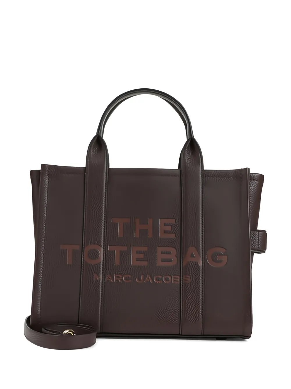 Marc Jacobs The Tote Bag embossed tote bag - Marrone