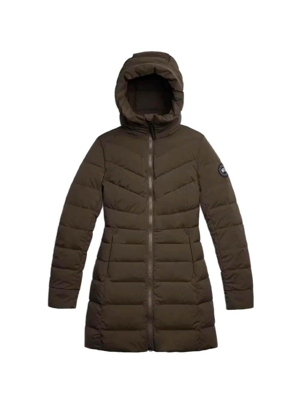 Canada Goose Clair hooded padded coat - Marrone
