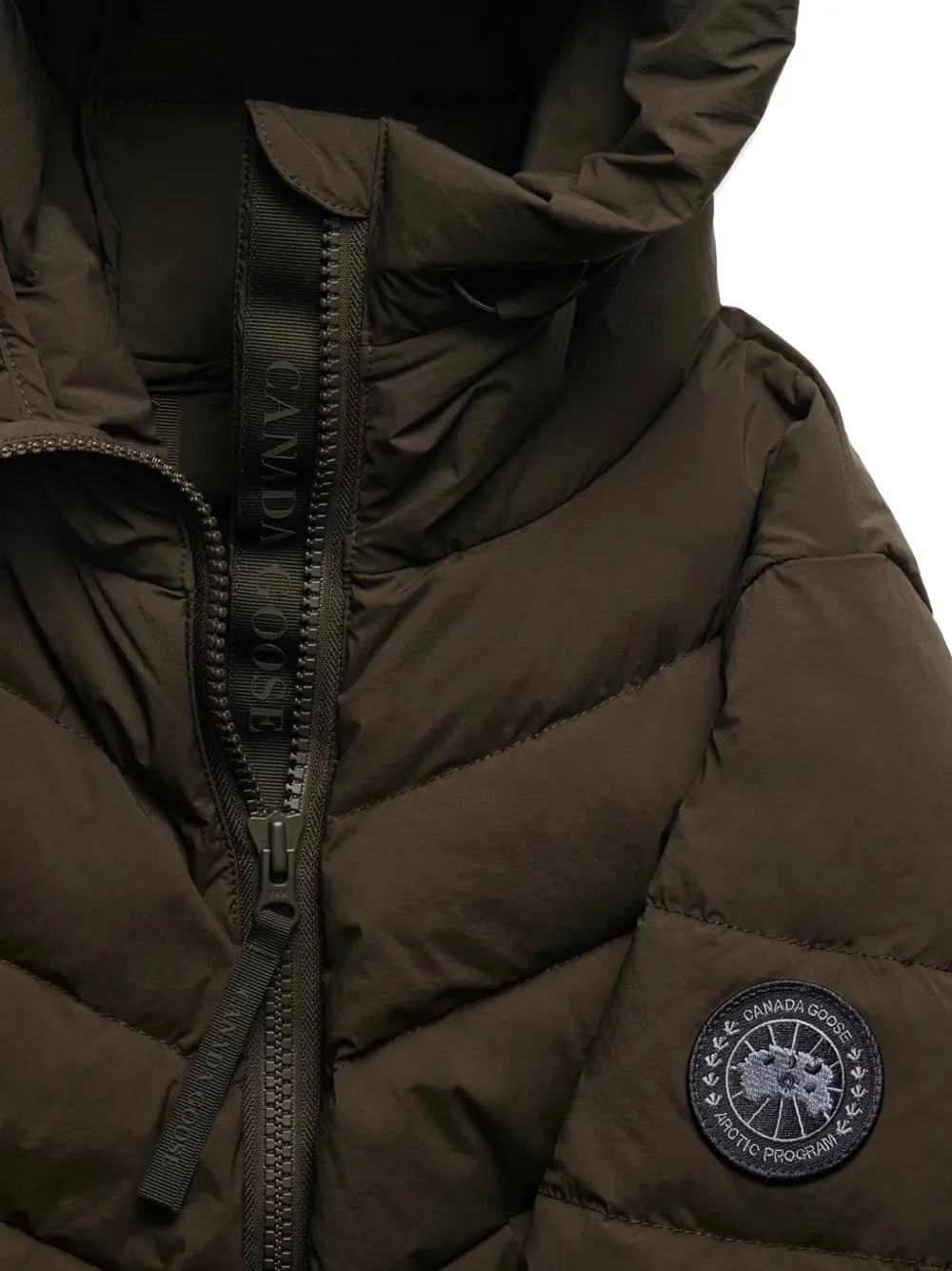  Canada Goose Clair Hooded Padded Coat - Brown 