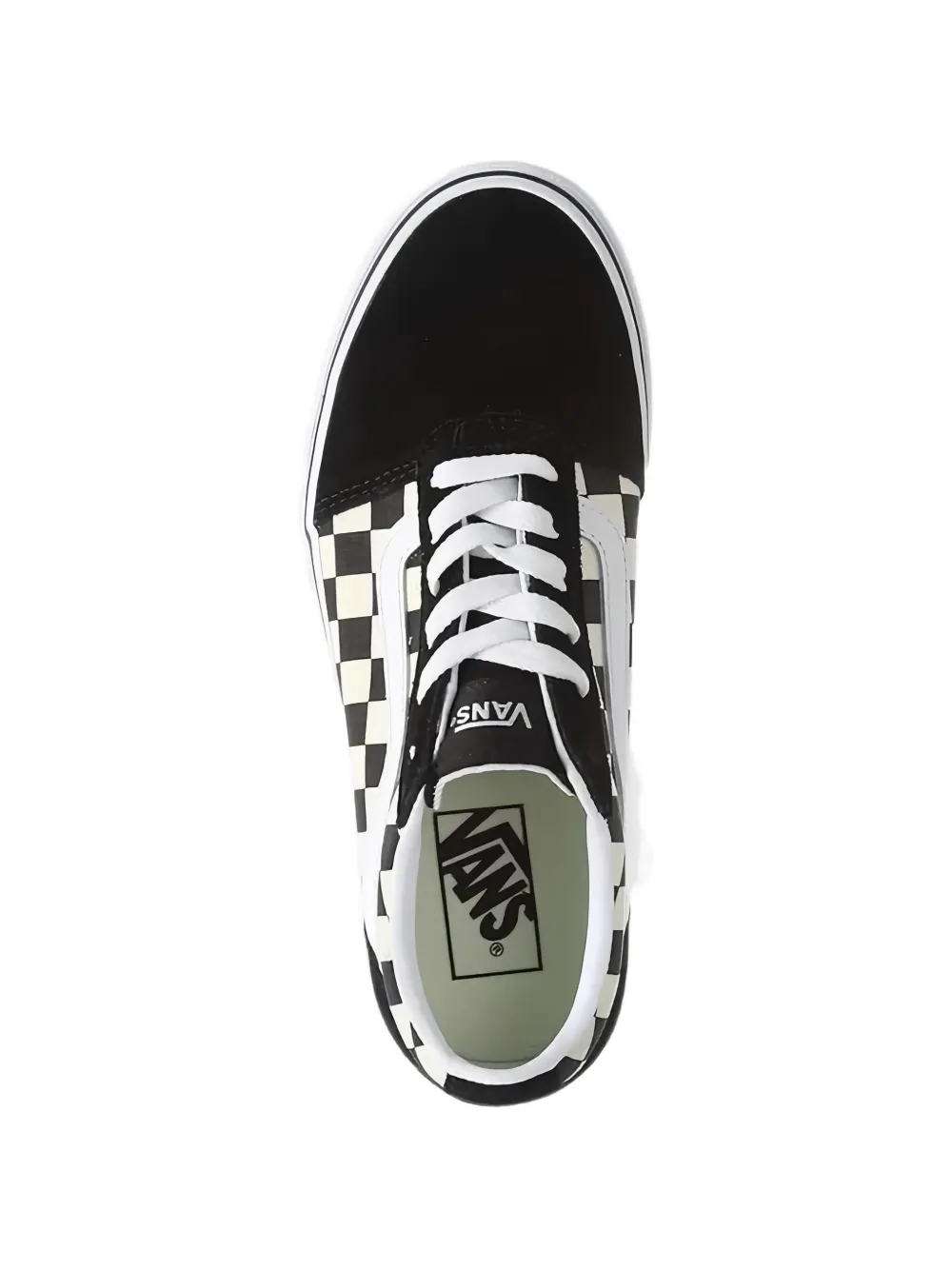 Vans Geruite sneakers met streep Zwart
