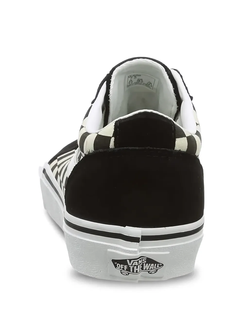 Vans Geruite sneakers met streep Zwart
