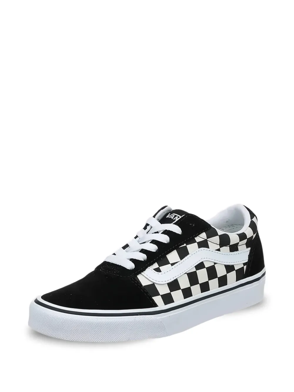 Vans Geruite sneakers met streep Zwart