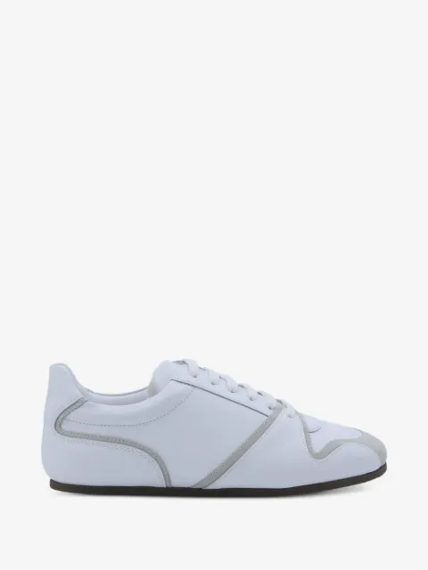 Moschino lace-up panelled sneakers