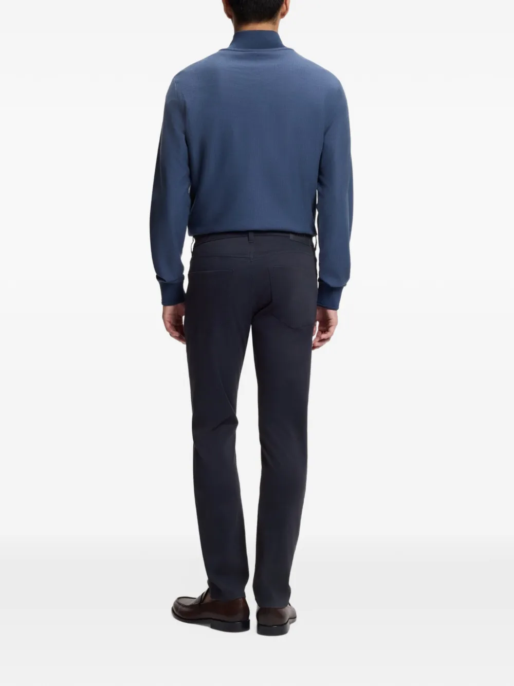 BOSS Delaware slim-fit jeans van stretch denim Blauw
