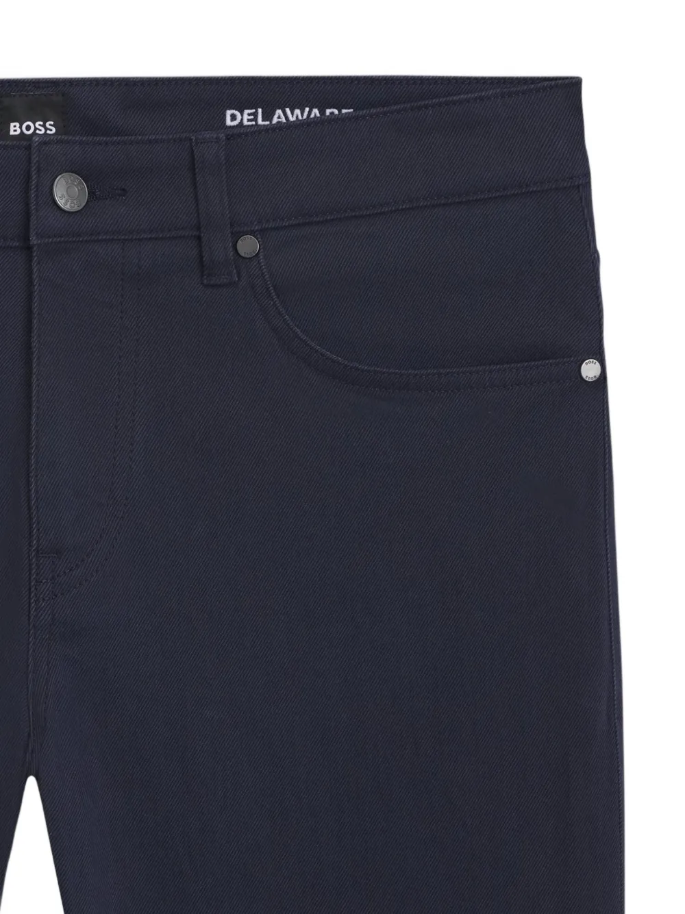 BOSS Delaware slim-fit jeans van stretch denim Blauw