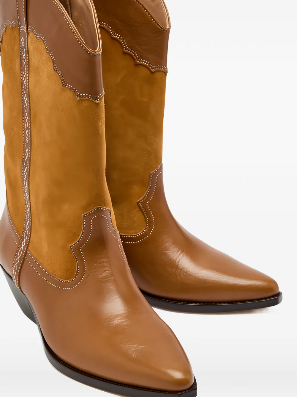 ISABEL MARANT Laarzen met suède vlak Bruin