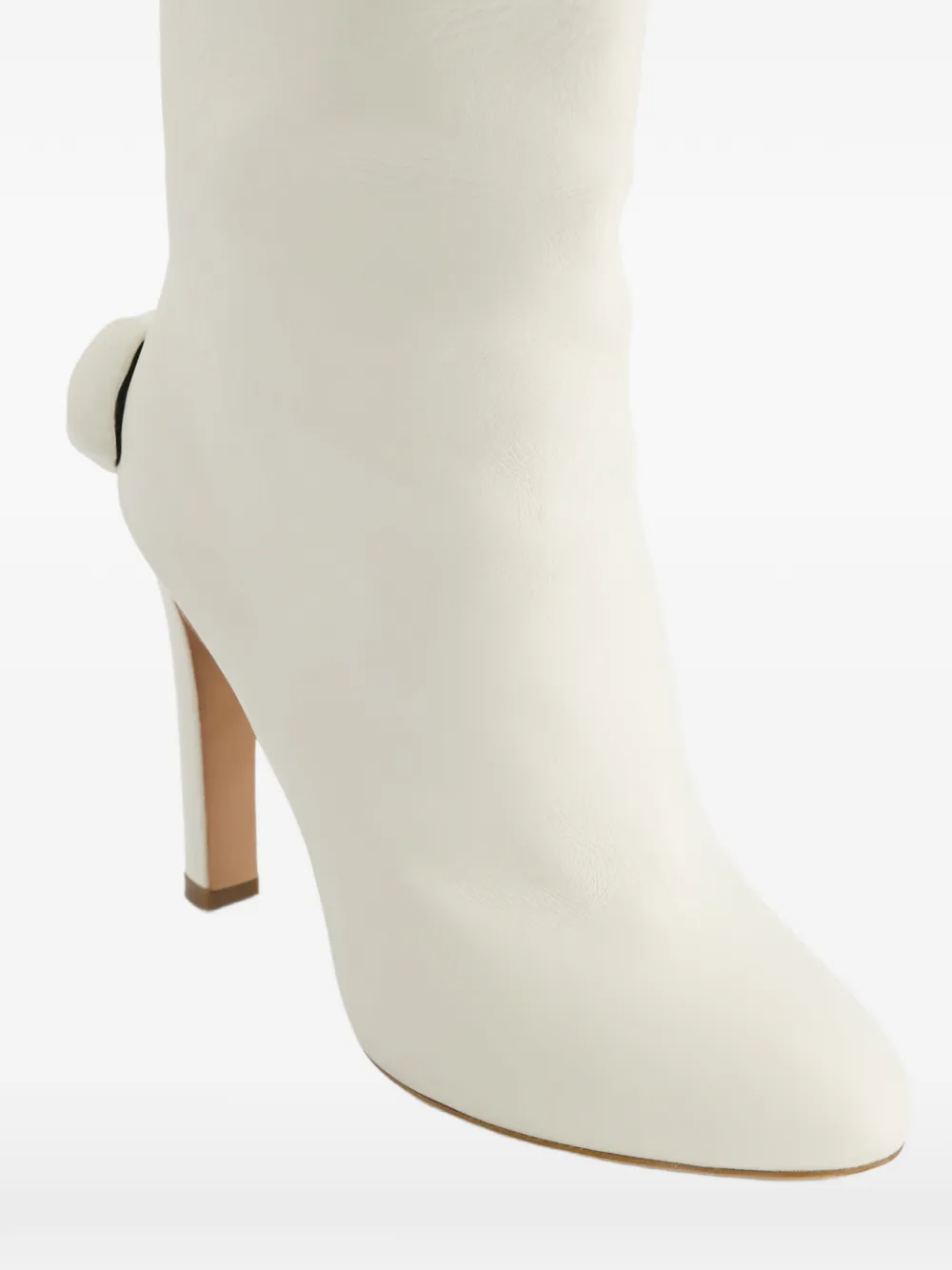 Giambattista Valli Laarzen met kus-detail en hoge hak Beige