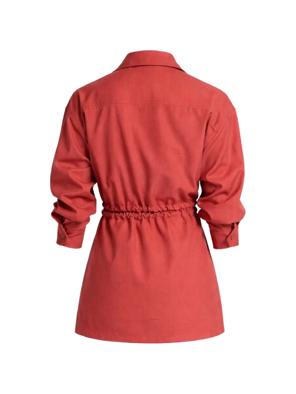 Elie Saab Zijden blouse met trekkoord Rood