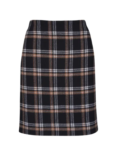 Akris Punto check-pattern skirt