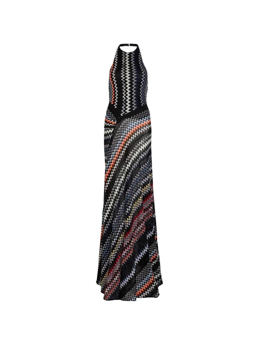 Missoni halterneck patterned dress - Nero