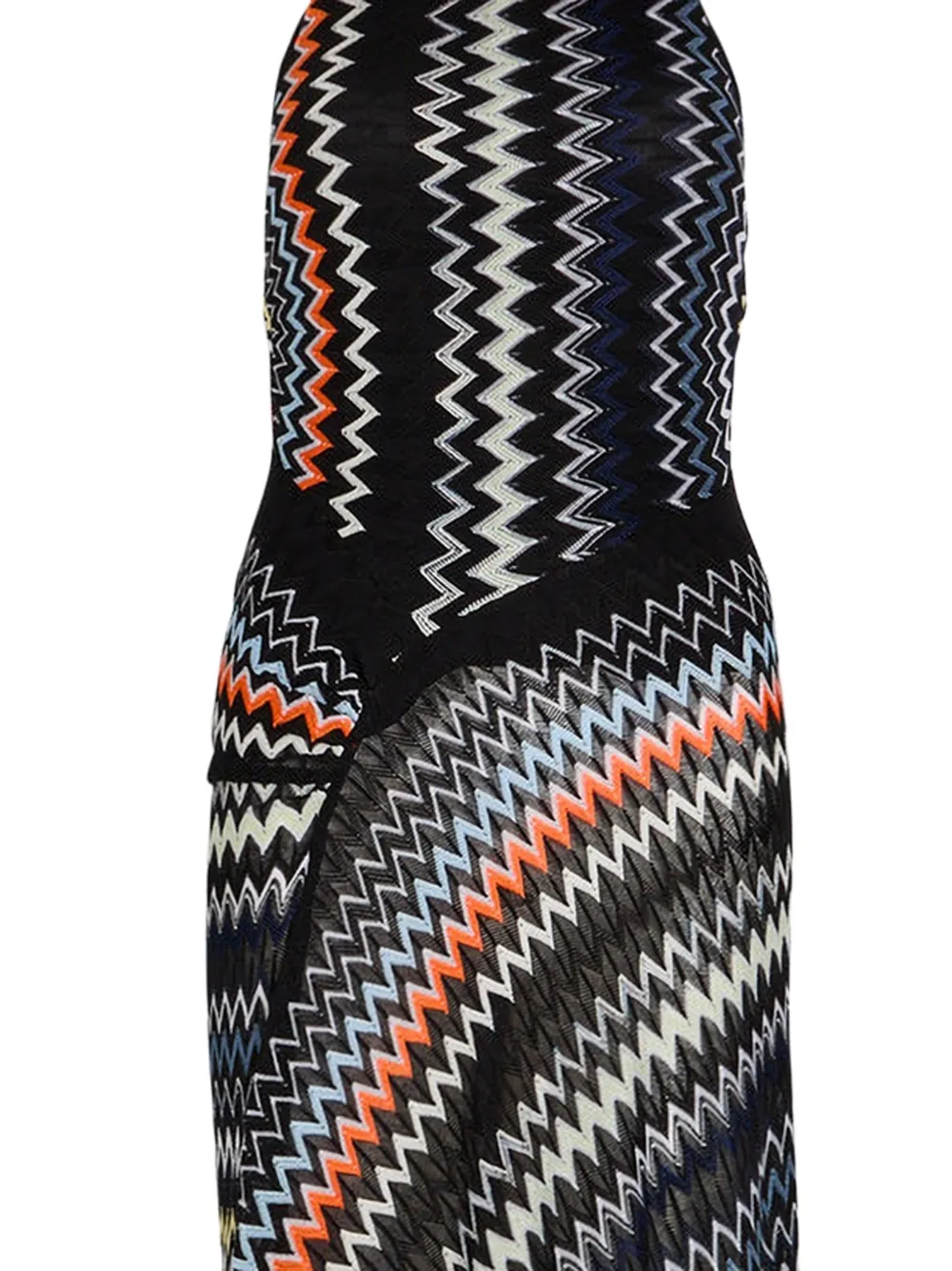 halterneck patterned dress