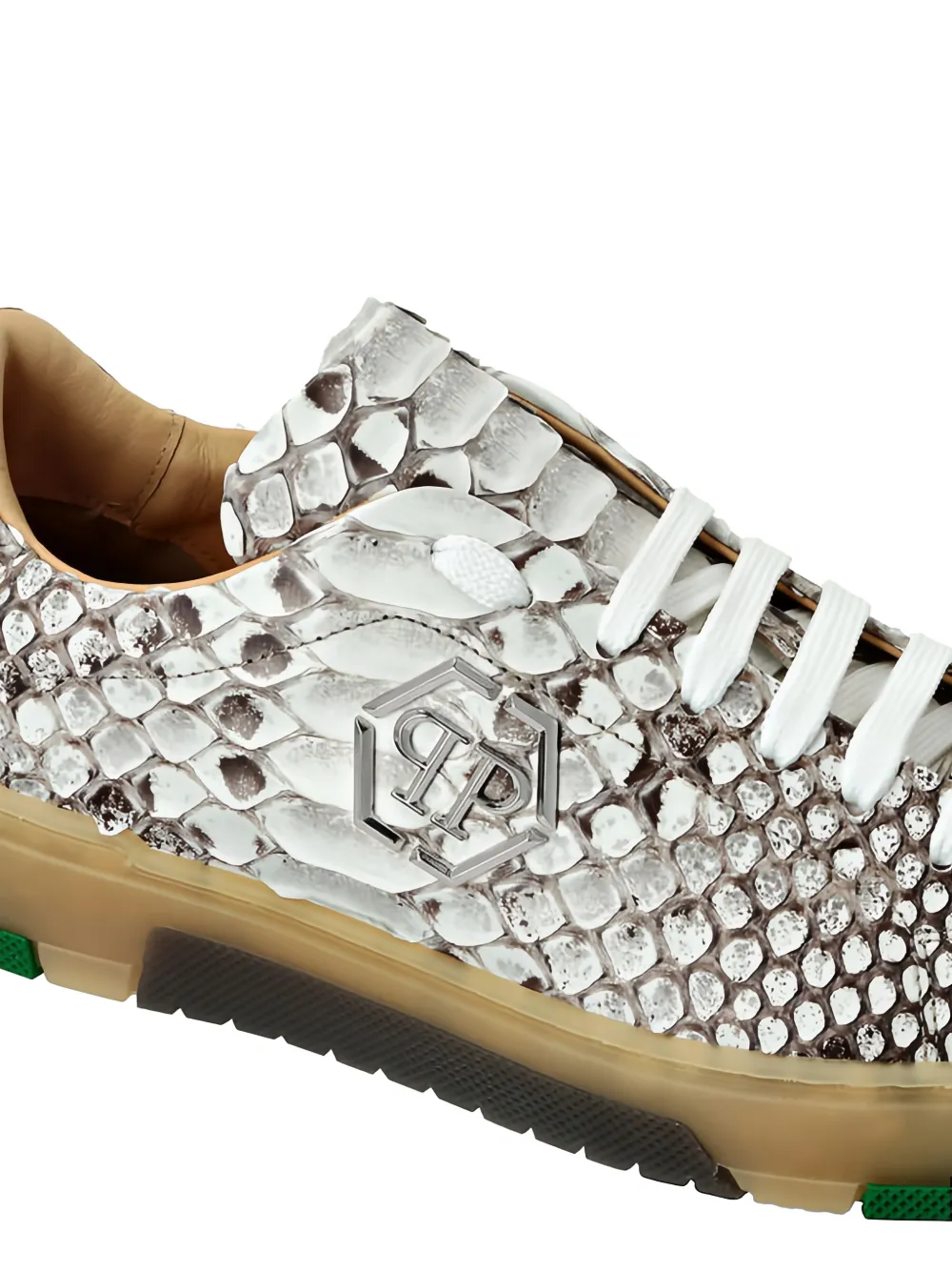Philipp Plein Python low-top sneakers Wit