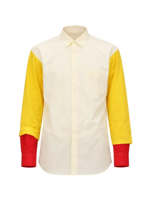 Comme Des Garçons Shirt camisa con diseño color block