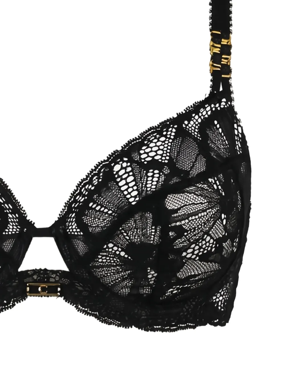  Chantelle Muse Lace Bra - Black 