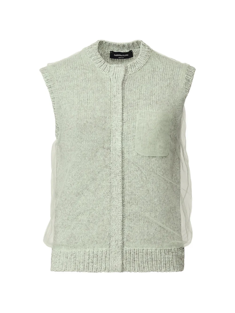 Fabiana Filippi sleeveless vest - Green