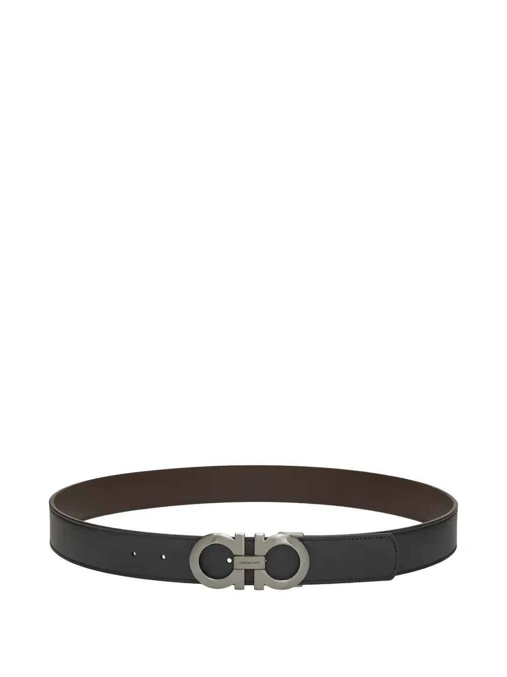 Ferragamo Gancini adjustable buckle belt - Nero