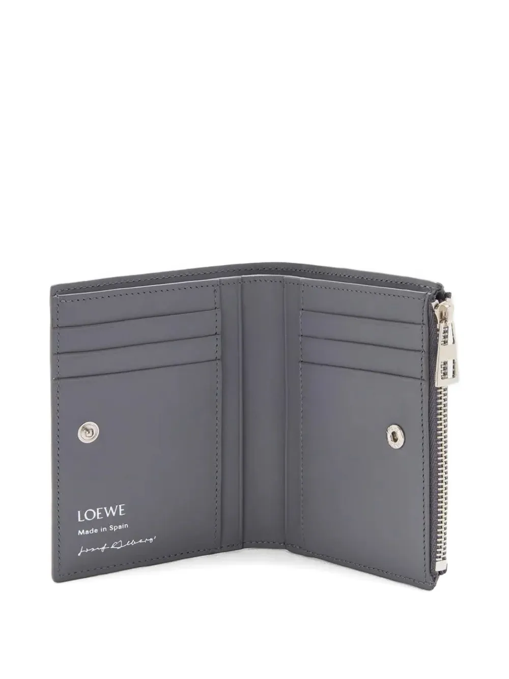  Loewe Colourblock Zip Wallet - Grey 