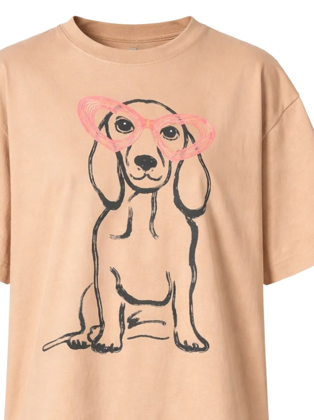  Twinset Dog-print T-shirt - Neutrals 