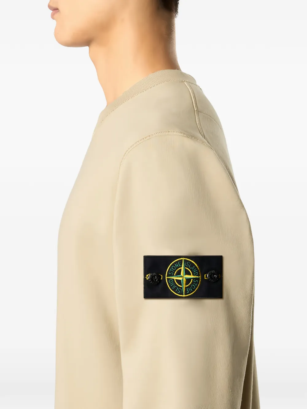 Stone Island Sweater met patch Beige