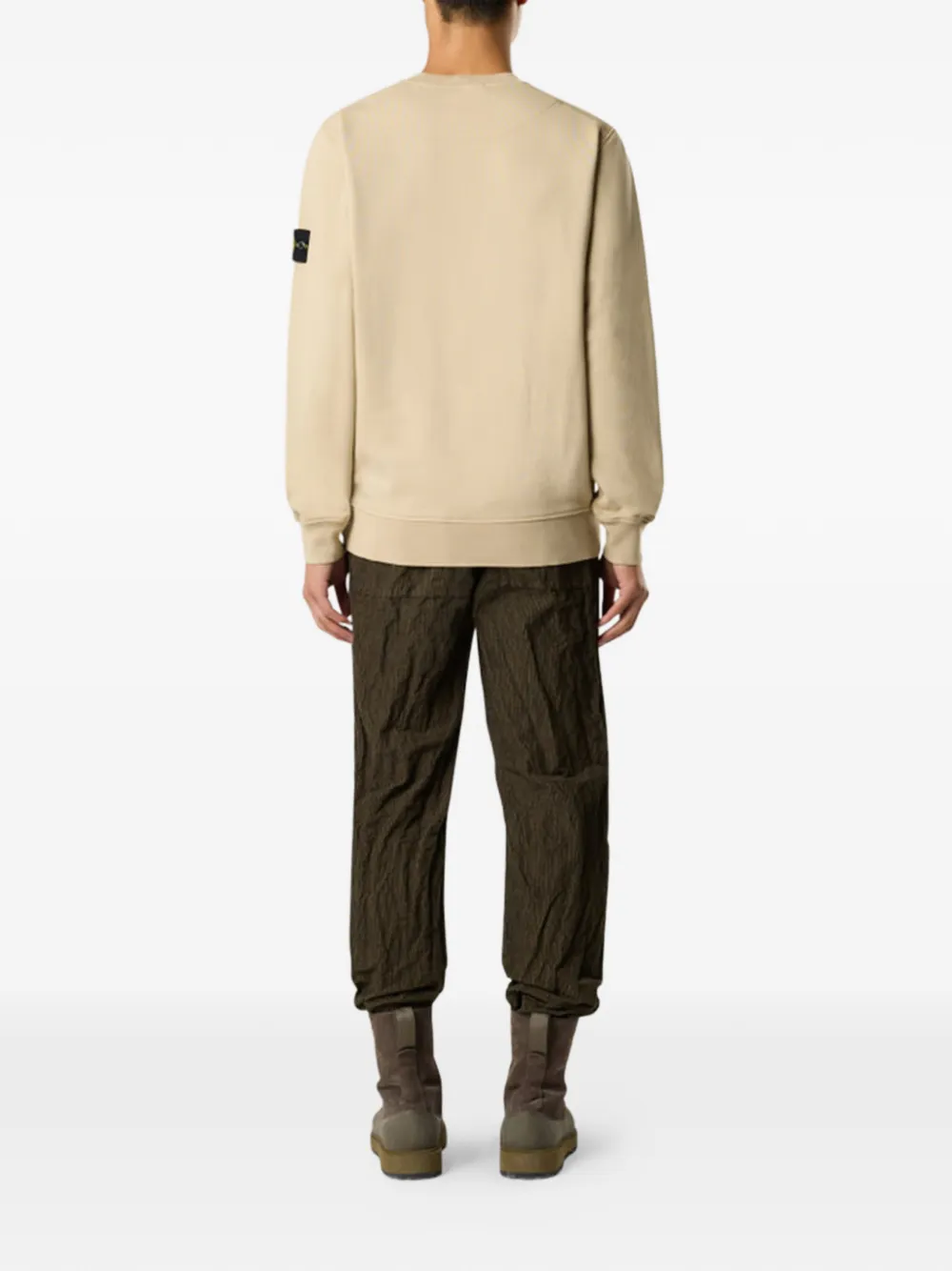 Stone Island Sweater met patch Beige