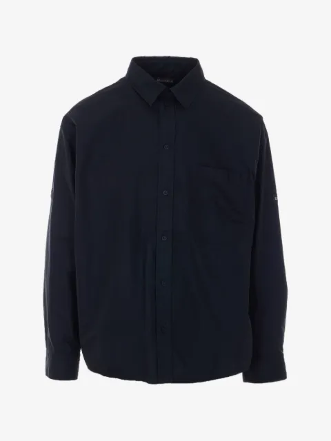 Balenciaga camisa oversize con parche del logo