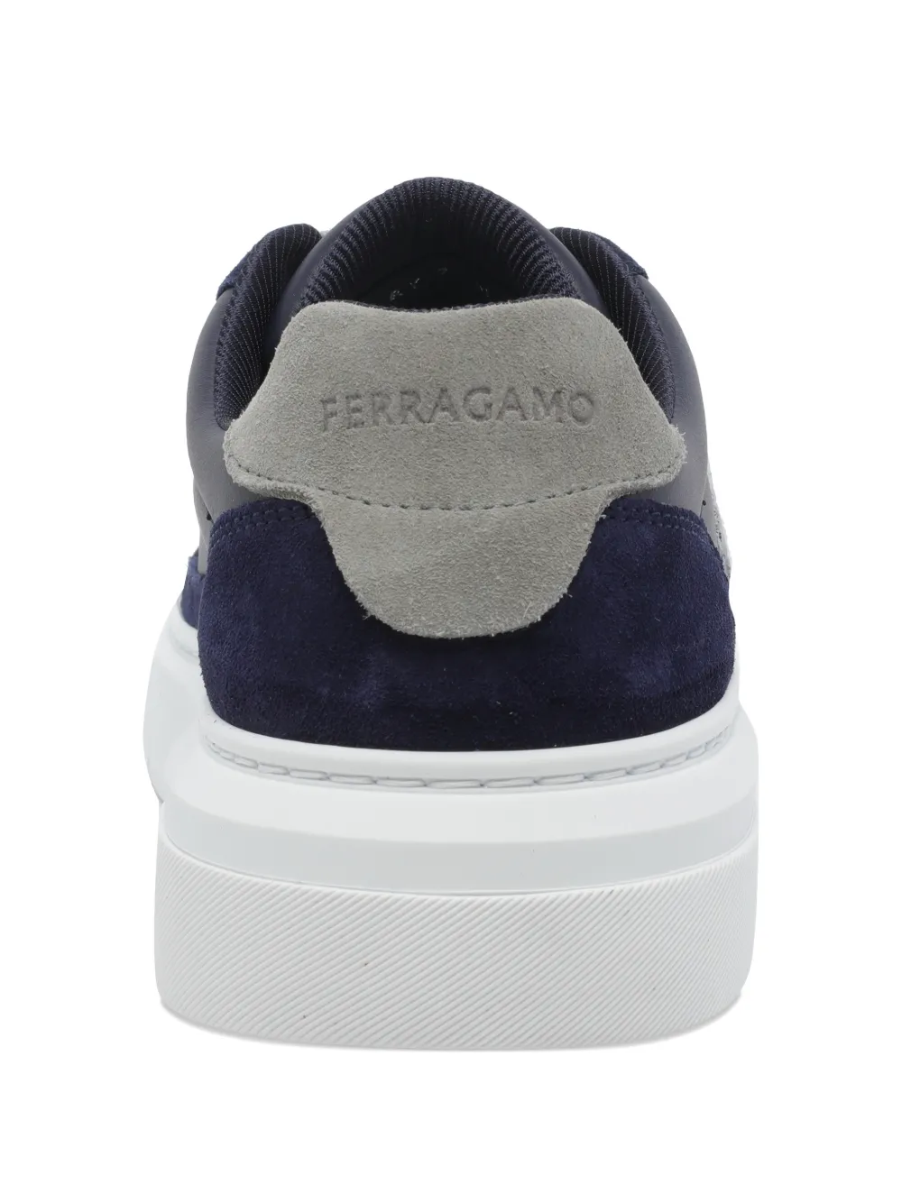 Ferragamo Gancini sneakers met ronde neus Blauw