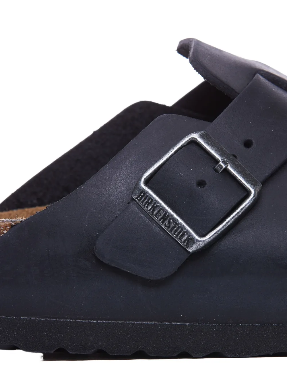 Birkenstock Boston muiltjes met gesp Zwart