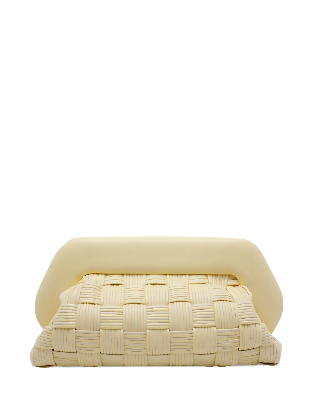 Themoirè Bios intrecciato clutch bag - Giallo