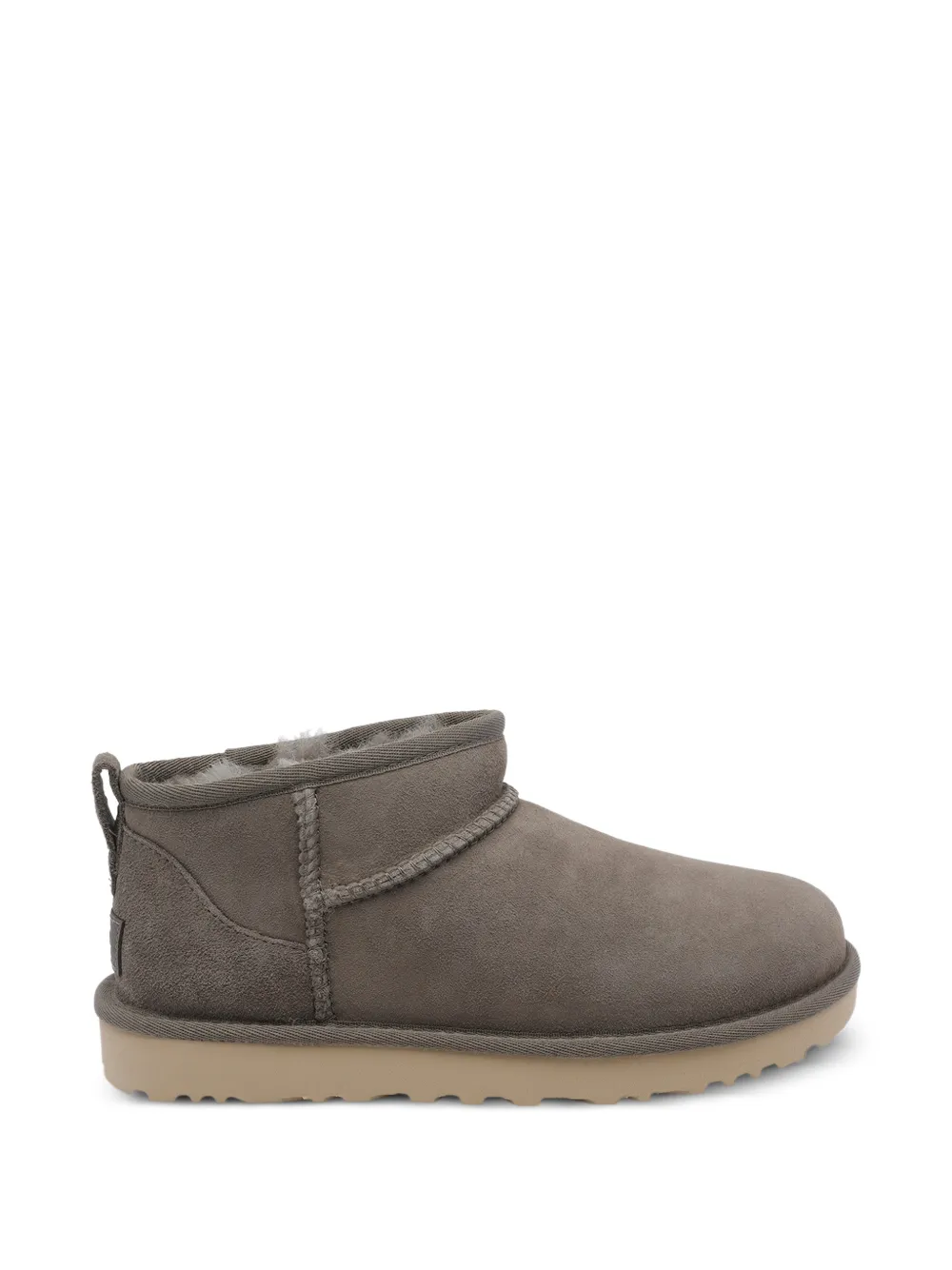 UGG Classic Ultra Mini round-toe logo ankle boots - Grigio