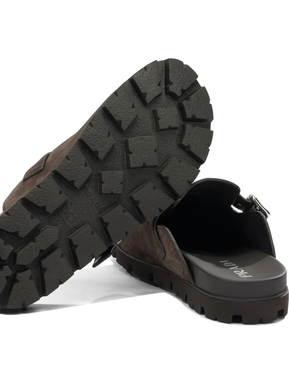 Prada Loafers met gesp Bruin