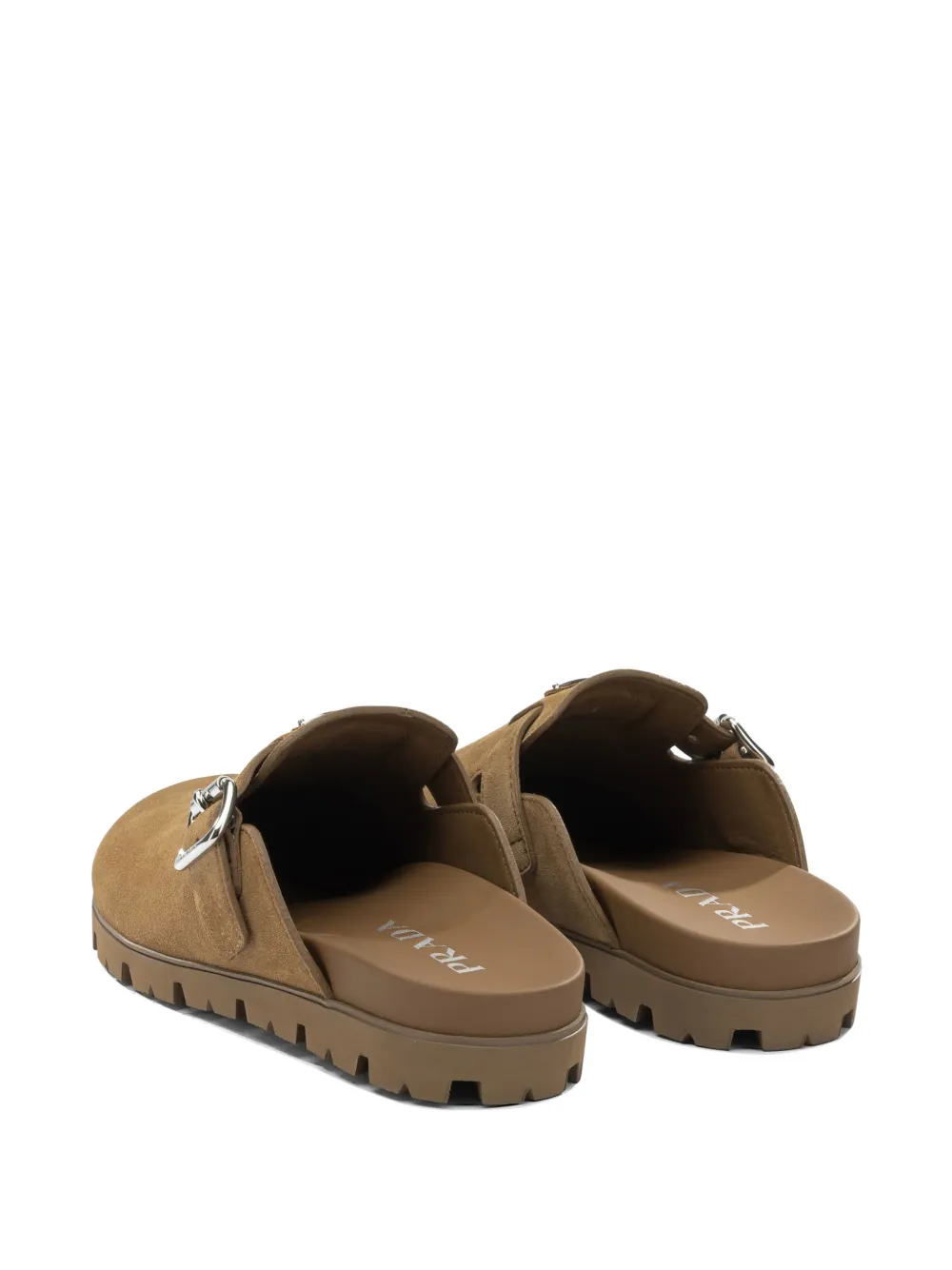 Prada Leren loafers Beige