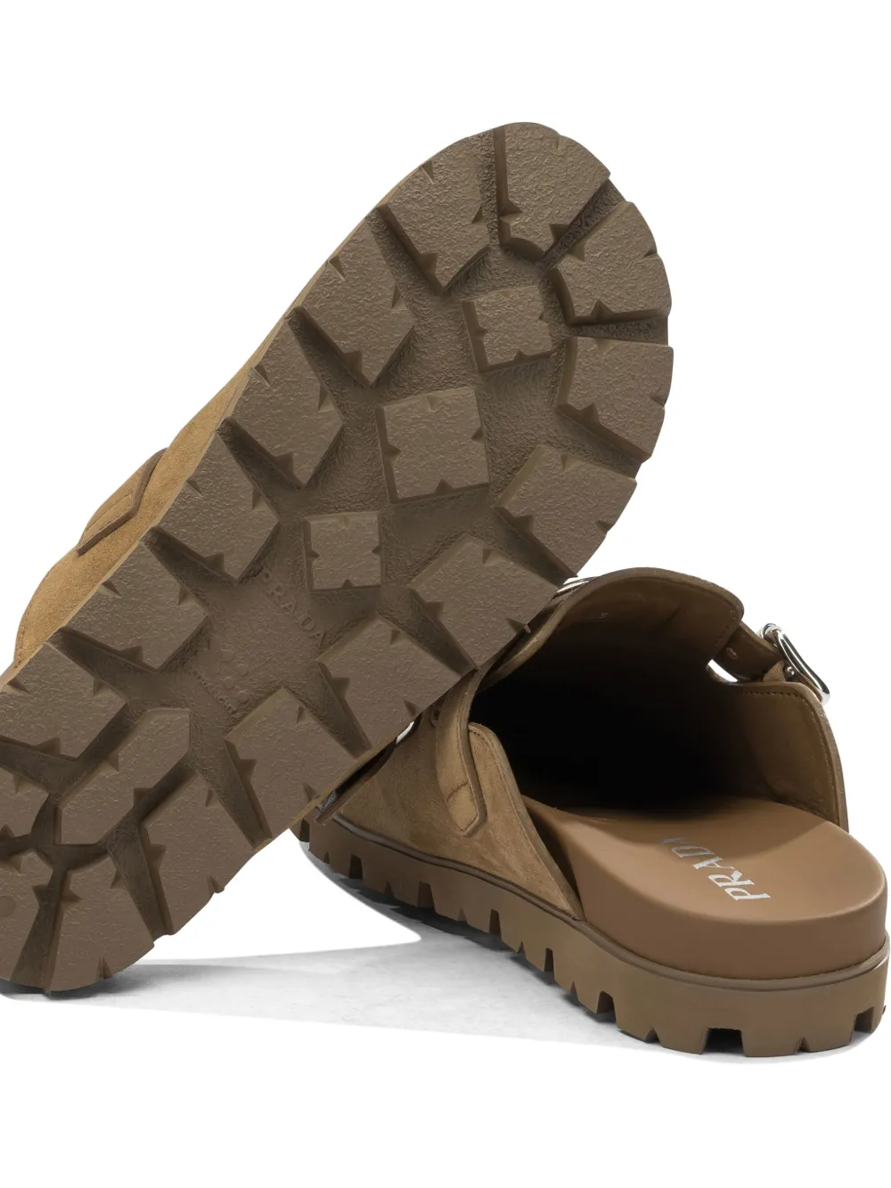 Prada Leren loafers Beige