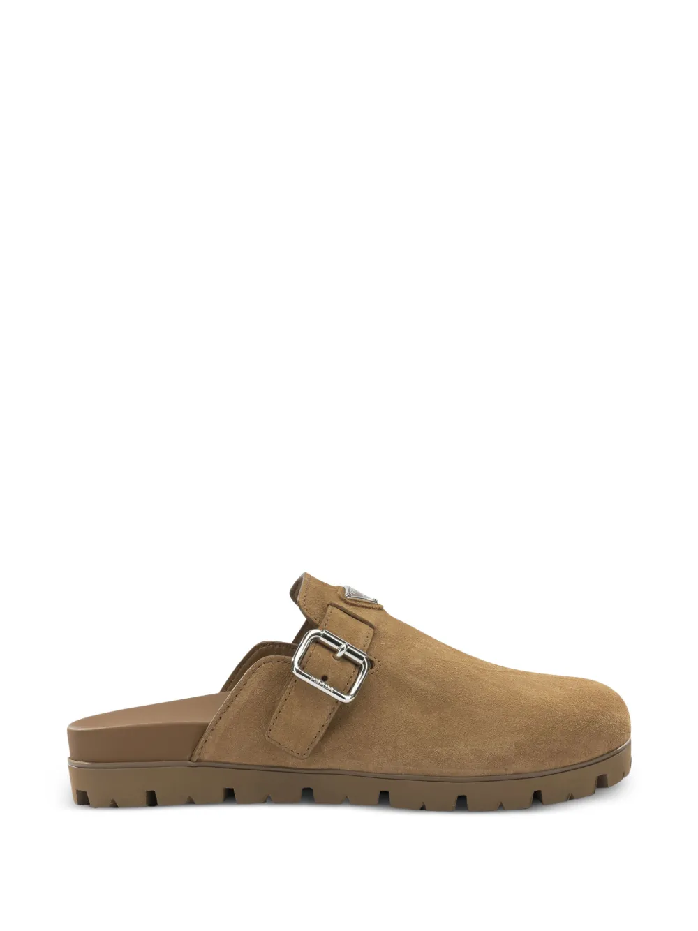 Prada buckle leather loafers - Toni neutri