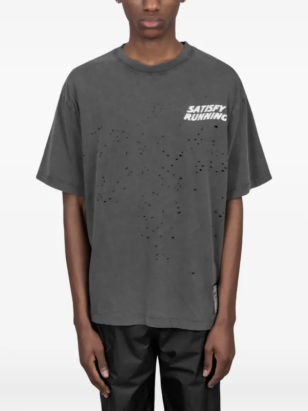 Satisfy ダメージ Tシャツ | グレー | FARFETCH JP